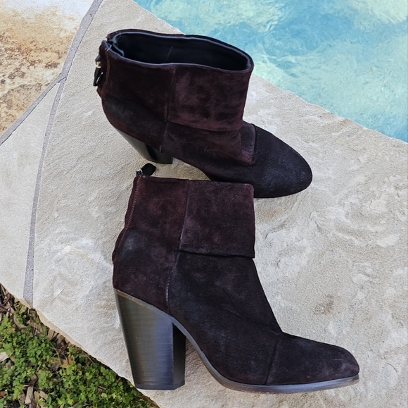 Rag & bon  Newbury Suede  leather  Ankle Boots booties  38, us 8 - Picture 11 of 16